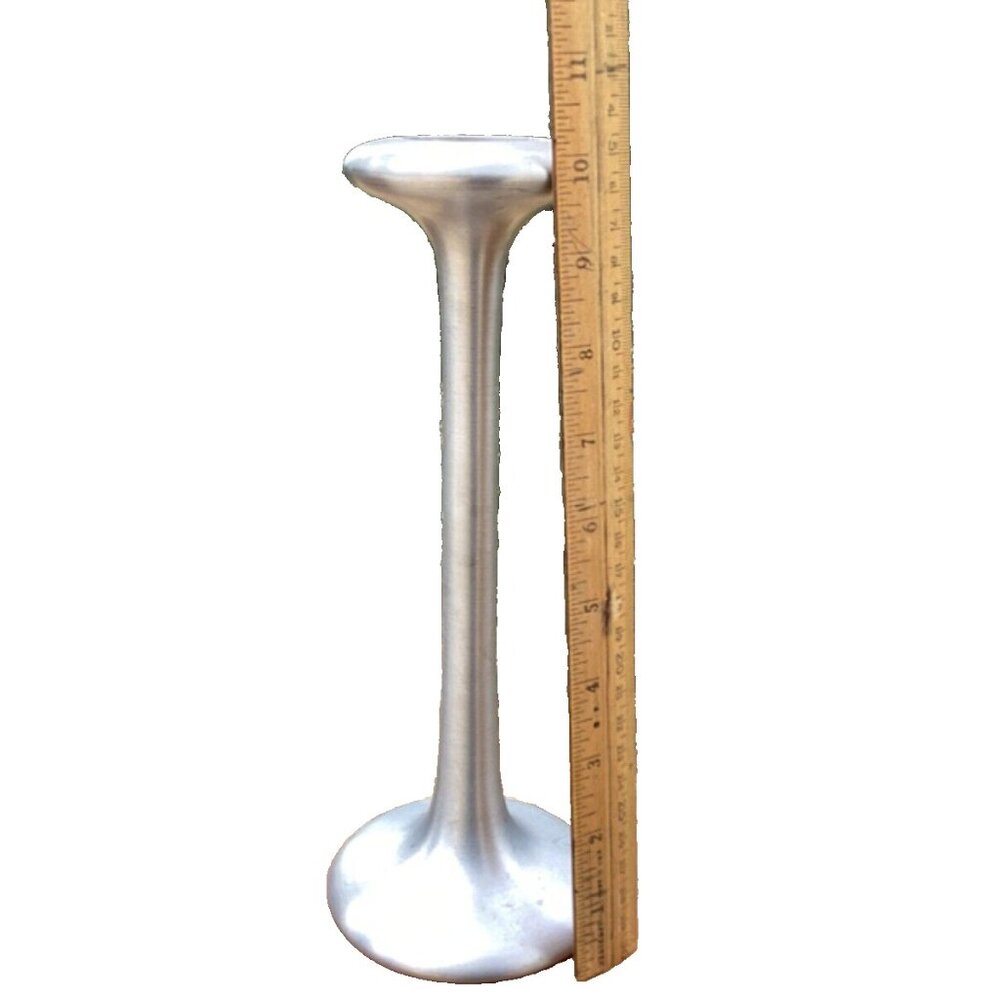 Vintage IKEA Candleholders Set of 2 KAGLA Carl Ojerstam Design Brushed Aluminum - Picture 2 of 3